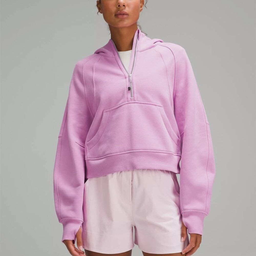 Lululemon Scuba Oversized Half-Zip Hoodie. Dahlia Mauve. Size M/L